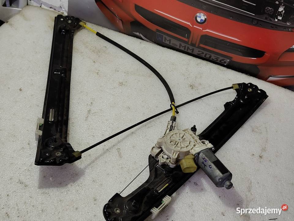 Bmw X6 e71 podnośnik szyby lewy przód oryginał łódzkie Aleksandrów Łódzki