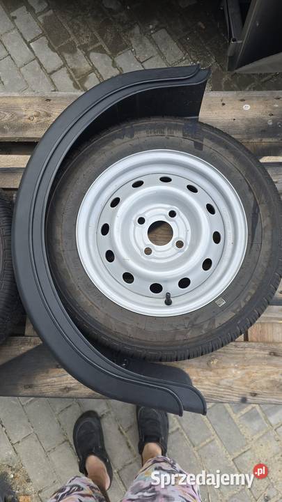 2x koło do przyczepy 15570 R13 4x100 2 nadkola śląskie Będzin sprzedam
