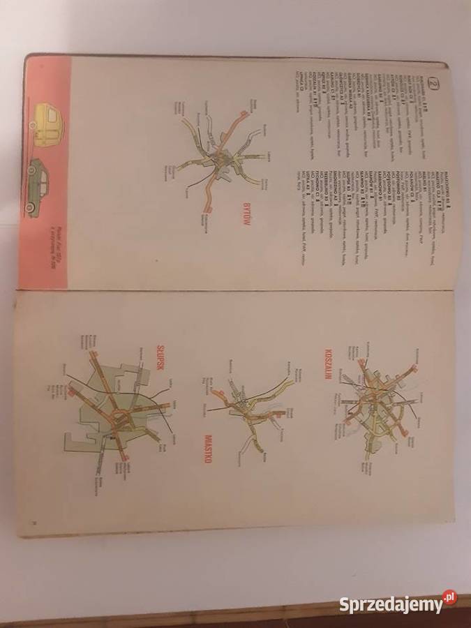 SAMOCHODOWY ATLAS POLSKI Z 1981 ROKU Szczecinek sprzedam