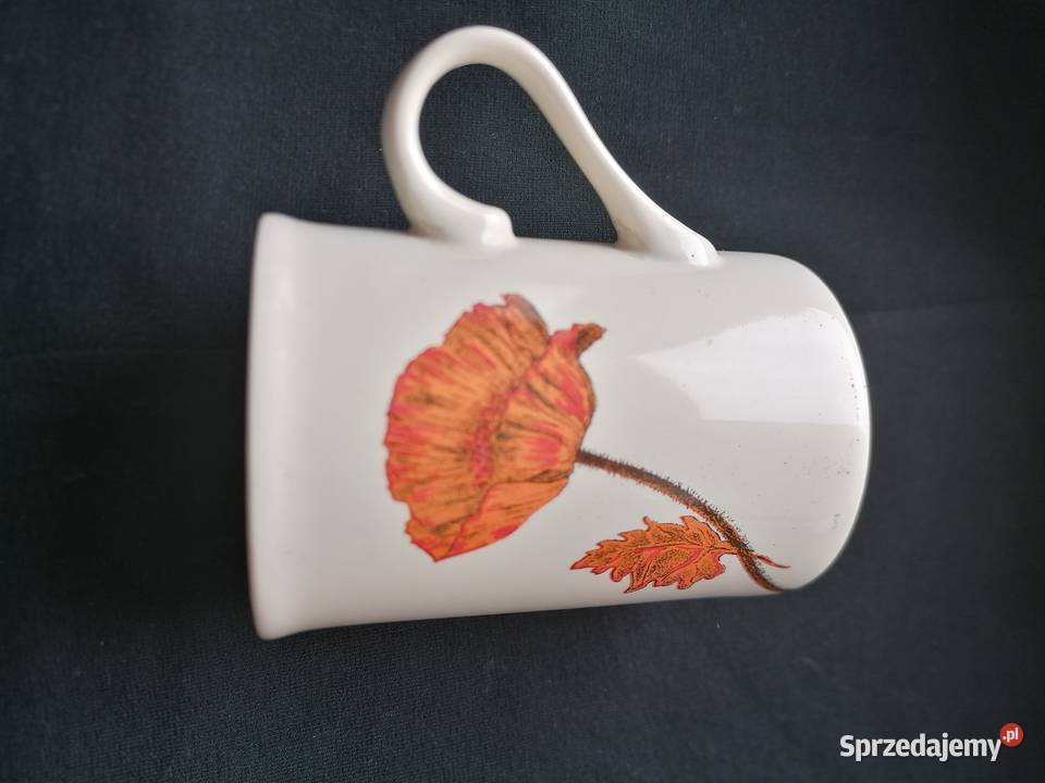 Kubekgarnuszek ceramiczny z uchem i jednym łódzkie