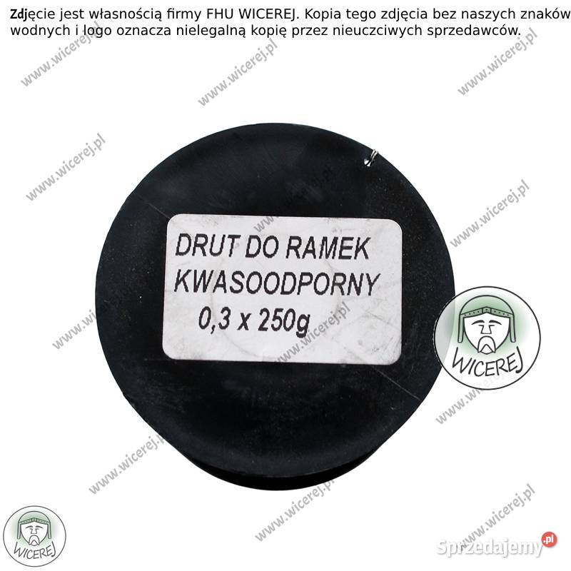 Drut pszczelarski do ramek 03mm 025 Nierdzewny Jaśliska