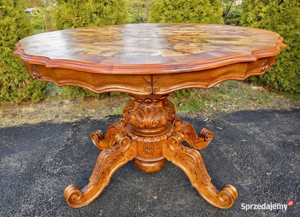 Piękny stoł w stylu Ludwika renowacji 9290 Szczecin