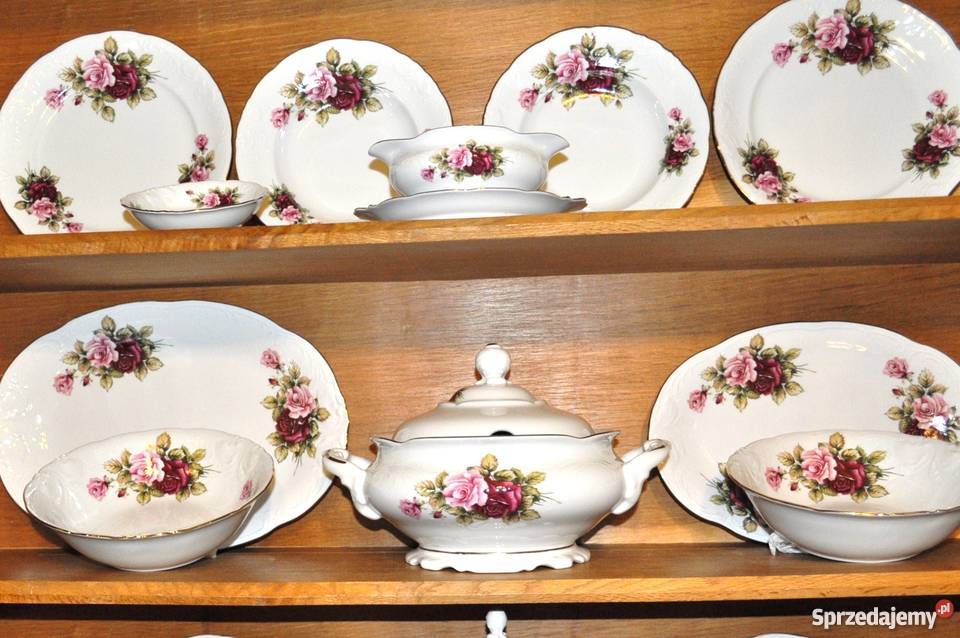 Róża Włoska serwis obiadowo kawowy12108 polska Wałbrzych