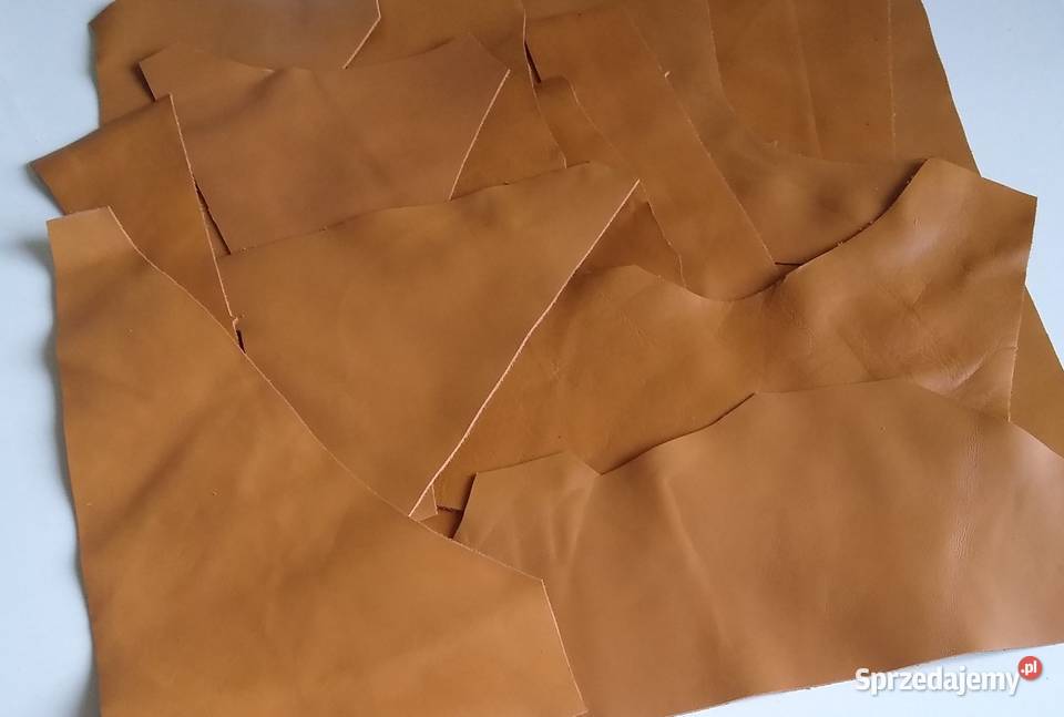 Skóra 330 Licowa Włoska średnie i małe kawałki Rękodzieło