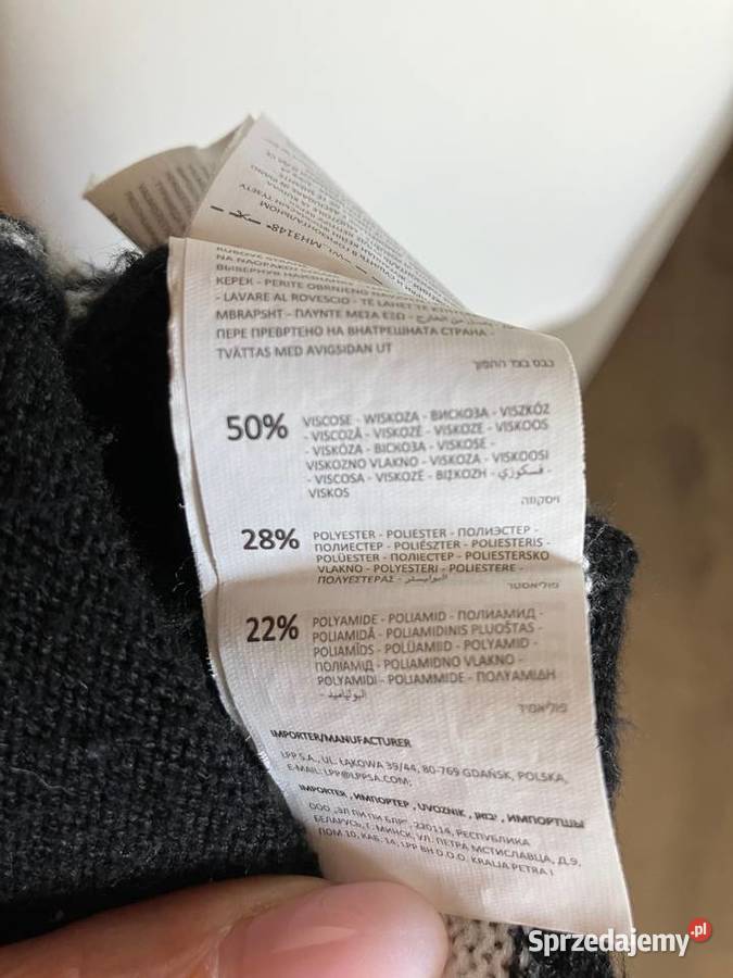 Świetny sweter w paski oversize Mohito wiskoza długi sprzedam
