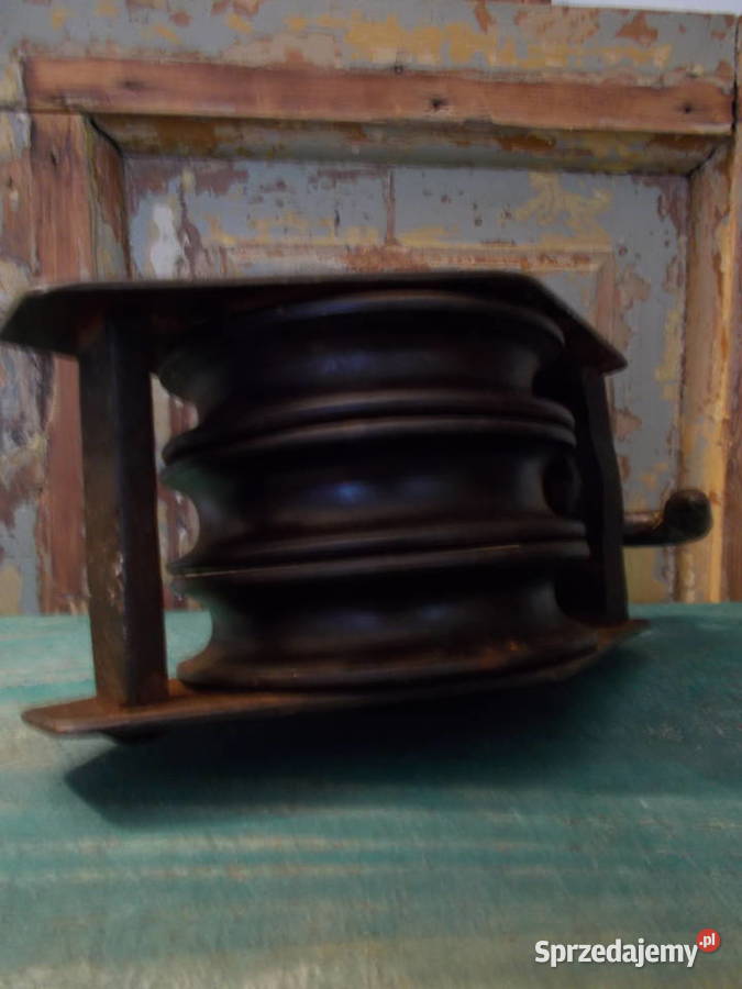 Silny Stary Stalowy Blok LinowyRęcznie Kute zachodniopomorskie Szczecin sprzedam