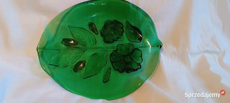 Patera PRL HSG Ząbkowice szkło vintage Patery Kraków sprzedam