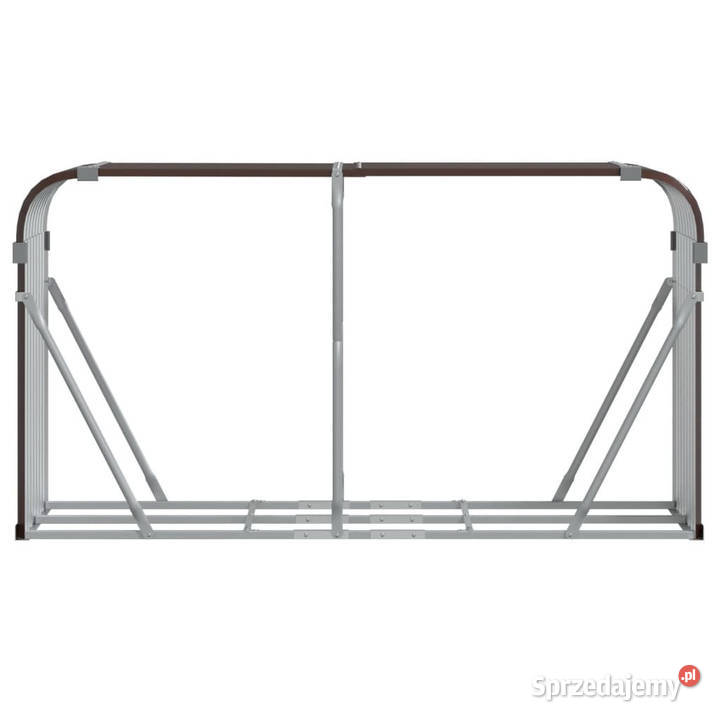 Stojak na drewno brązowy 180x45x100 stal Warszawa