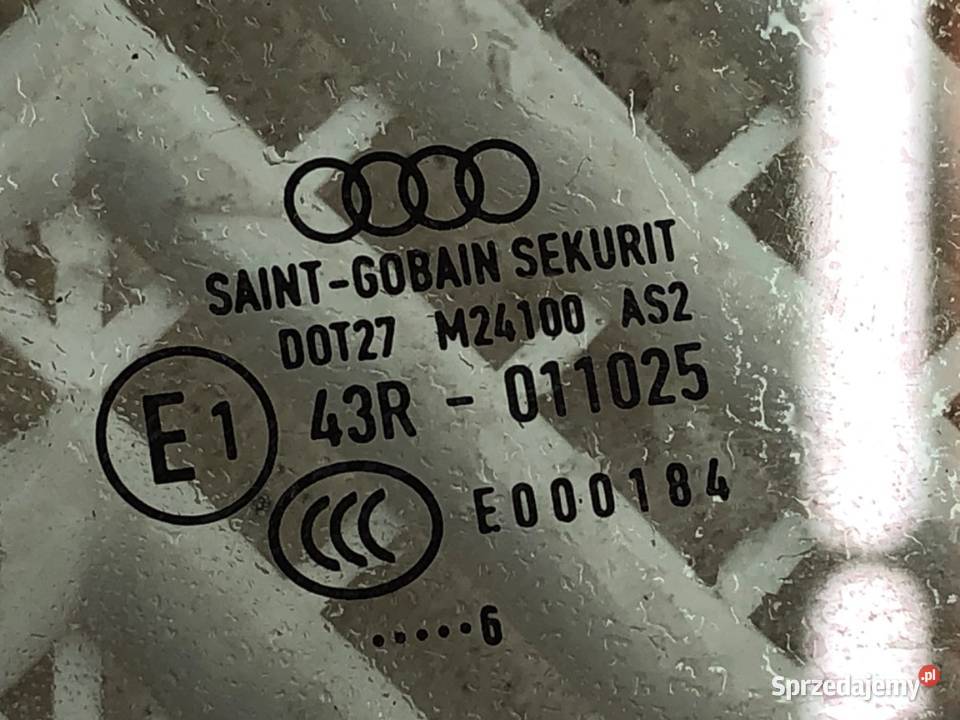 SZYBA PRAWY PRZÓD AUDI A4 B9 Kombi 8W0845202 osobowe