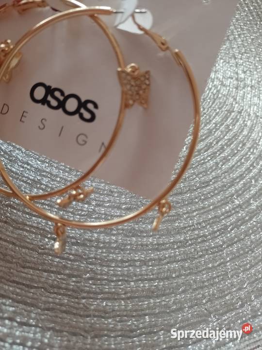 ASOS Duże Bogato zdobione kolczyki koła z Kraków sprzedam