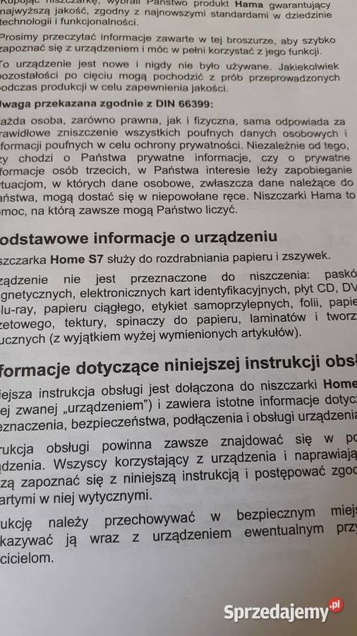 Niszczarka dokumentów hama S7