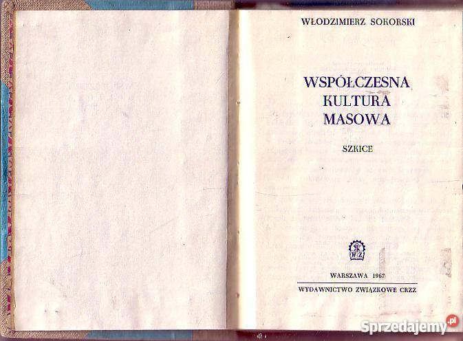 9130 WSPÓŁCZESNA KULTURA MASOWA WŁODZIMIERZ małopolskie Czyrna