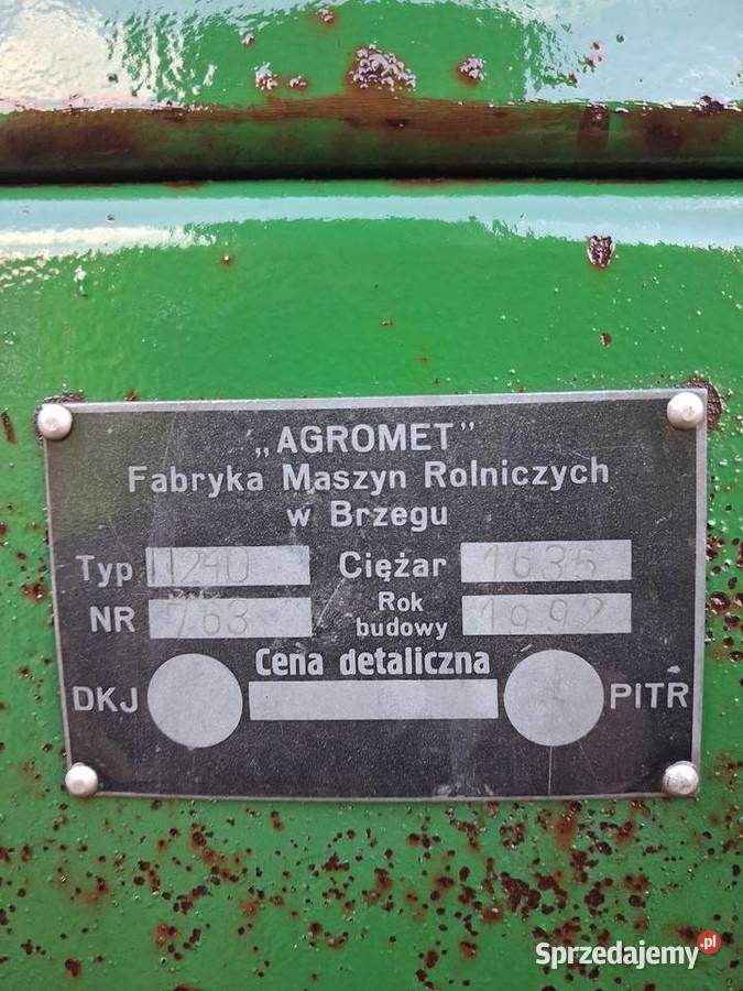 Rozrzutnik obornika Czarna białostocka dwu Rzgów