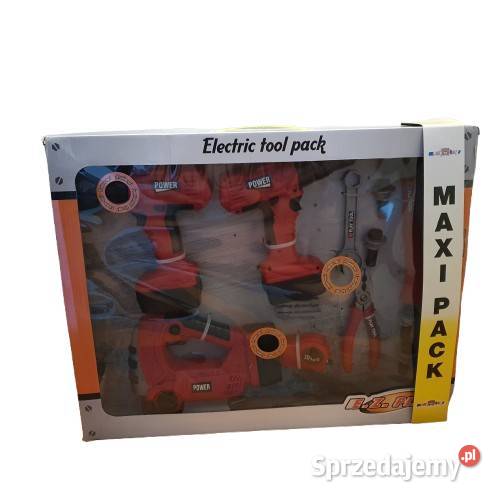 Zestaw narzędzi dzieci wkrętarka latarka 3 lata+