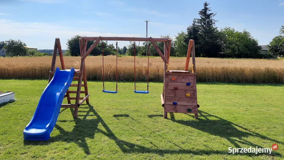 Plac Zabaw do Ogrodu OLAF Ścianka 2Huśtawki Zabawki ogrodowe Kraków