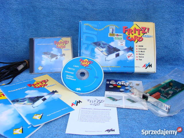 Modem ISDN Fritz Card Classic karta sieciowa lubuskie Żary