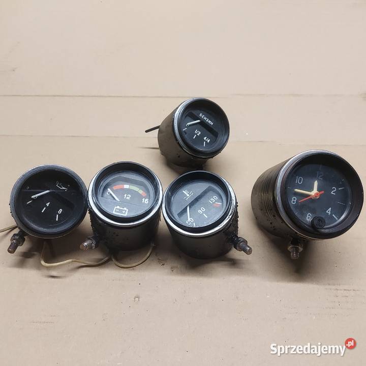 Zegarywskaźniki ciśnienia temp paliwa akum śląskie