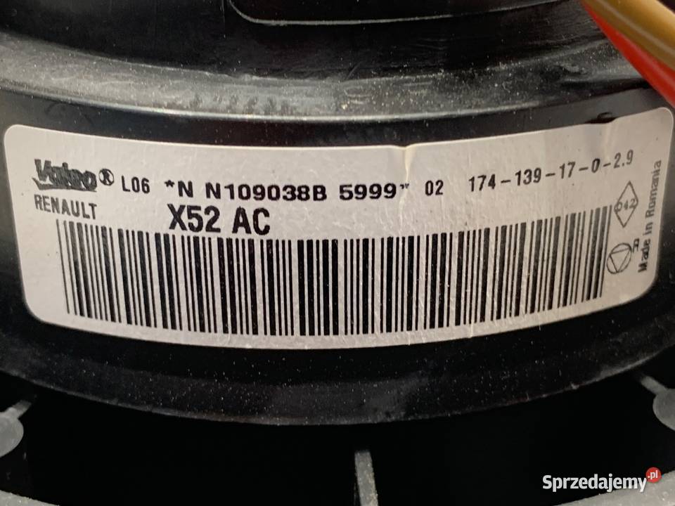 DMUCHAWA NAWIEWU DACIA LOGAN II N109038B