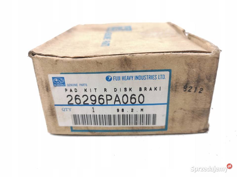 KLOCKI HAMULCOWE TYŁ SUBARU IMPREZA LEGACY ORI