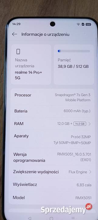 Realme 14Pro5G Gorlice