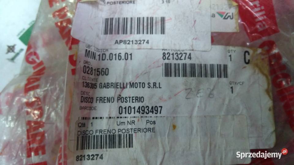 Tarcza hamulcowa Aprilia RX 50 8994 TUAREG RALLY Bielsk Podlaski sprzedam