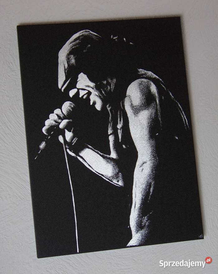 ACDC Brian Johnson Obraz na blasze Grawerka Sztuka współczesna Sandomierz
