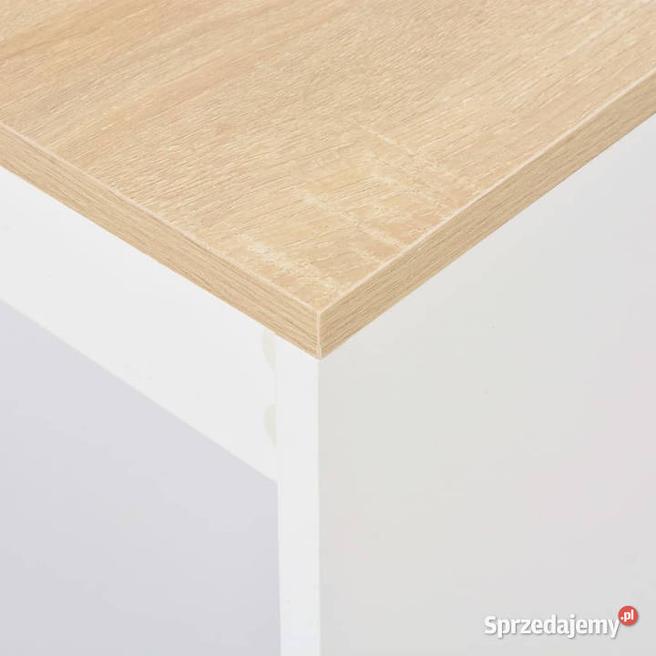 Stolik barowy z półkami biały 110 x 50 x 103 Warszawa