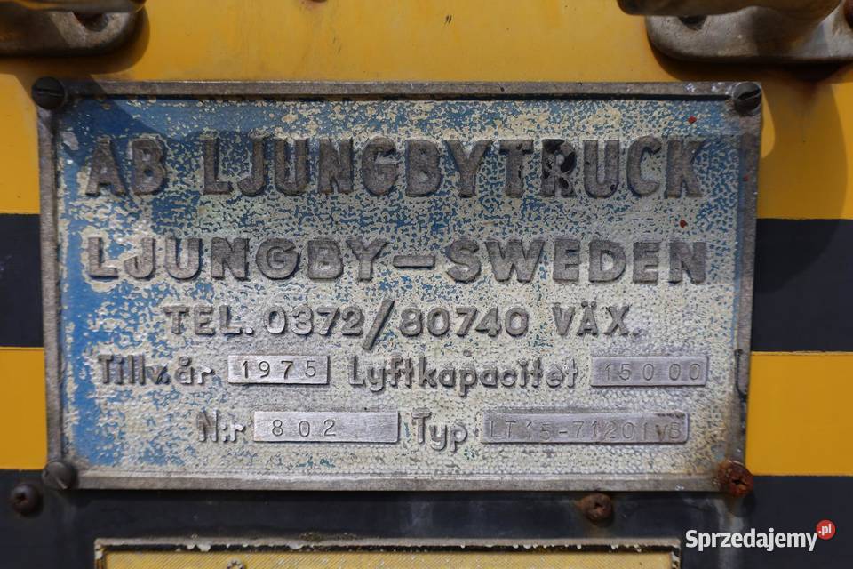 Wózek widłowy Kalmar LJUNGBY 151200 waga 22 tony Nowiny