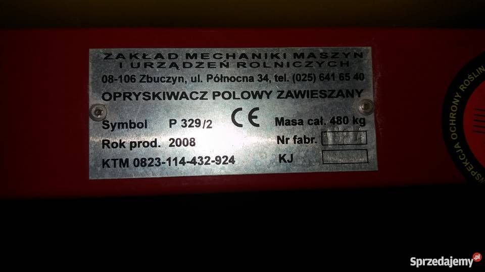 Opryskiwacz zawieszany P3292 Komorniki sprzedam