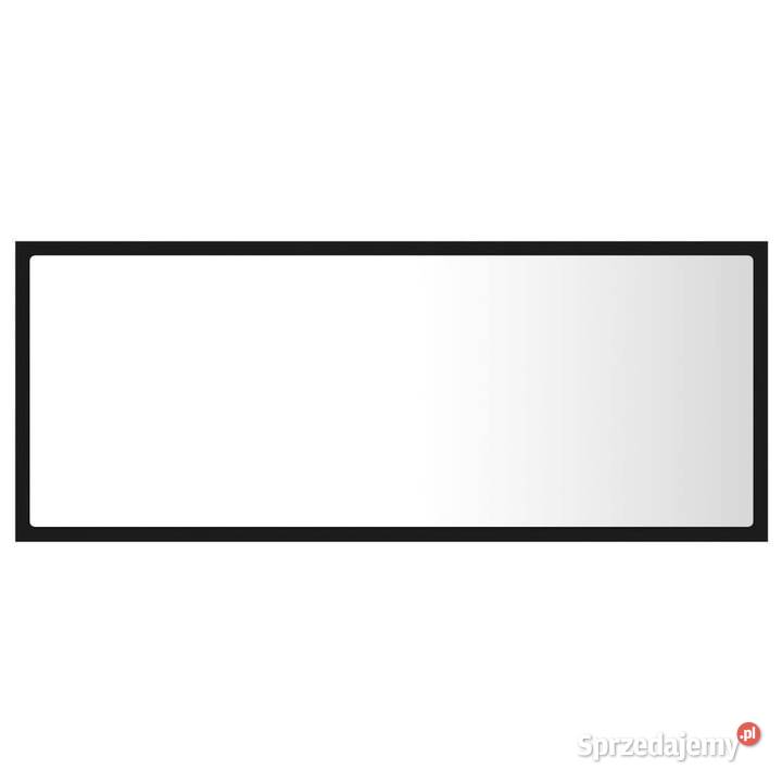 Lustro łazienkowe z LED czarne 100x85x37 akryl mazowieckie Warszawa