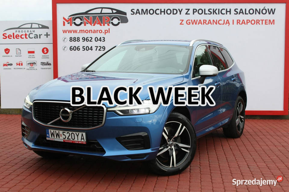 Volvo XC 60 RDESIGN 20 D4 190 AWD Salon światła przeciwmgielne Włocławek