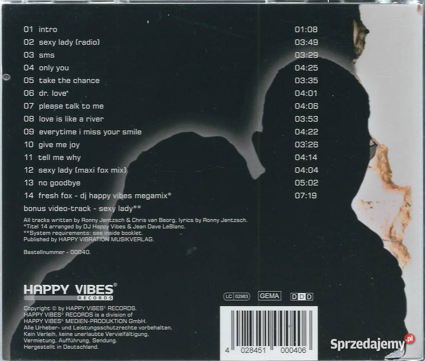 CD Fresh Fox Sexy 2004 Happy Vibes Records