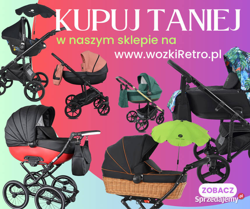 WÓZEK DZIECIĘCY BeRco 2w1 Adaptery Maxi Cosi Kamienica Górna