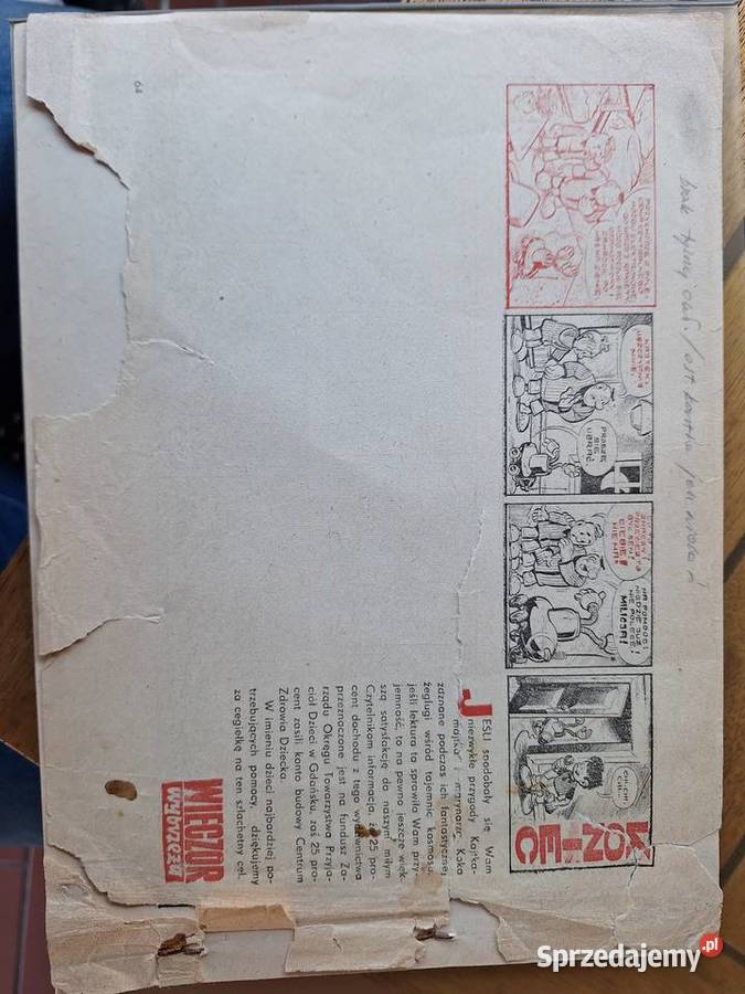 Komiks Kajtek i Koko w kosmosie 1974 2x pierwsze Wejherowo