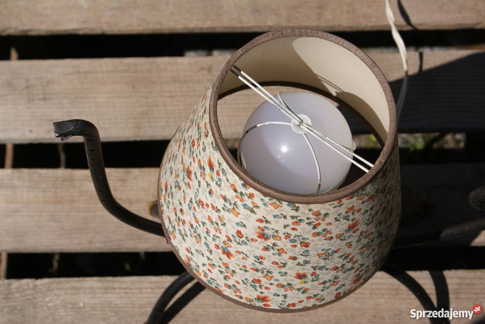 Lampa lampka z okresu PRL metaloplastyka vintage Warszawa