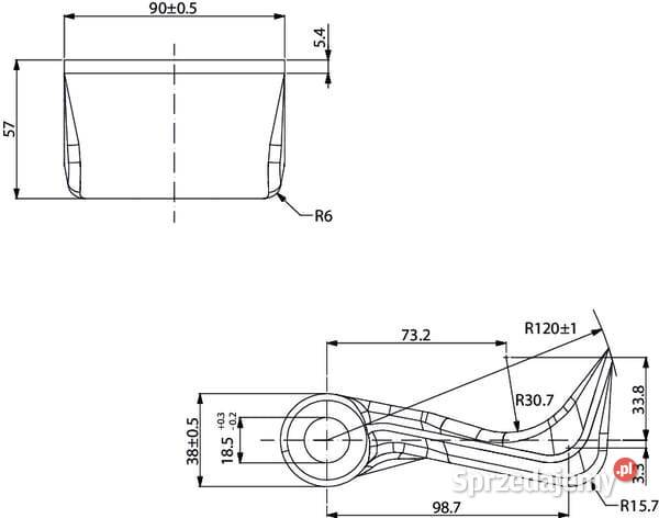 Nóż bijaka Lagarde CK4630 Kamionna
