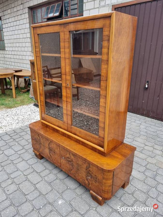 Witryna Art Deco antyk vintage