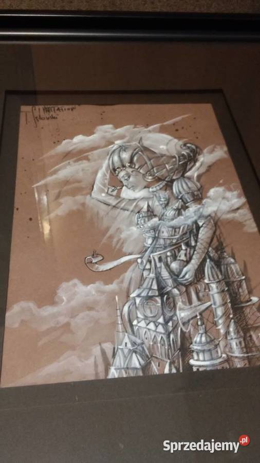 Tomasz Sętowski Invitation oryginał certyfikat Malarstwo Włocławek