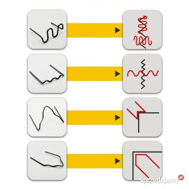 Zszywki do Plastiku 90 08mm 100 Sztuk Wysoka