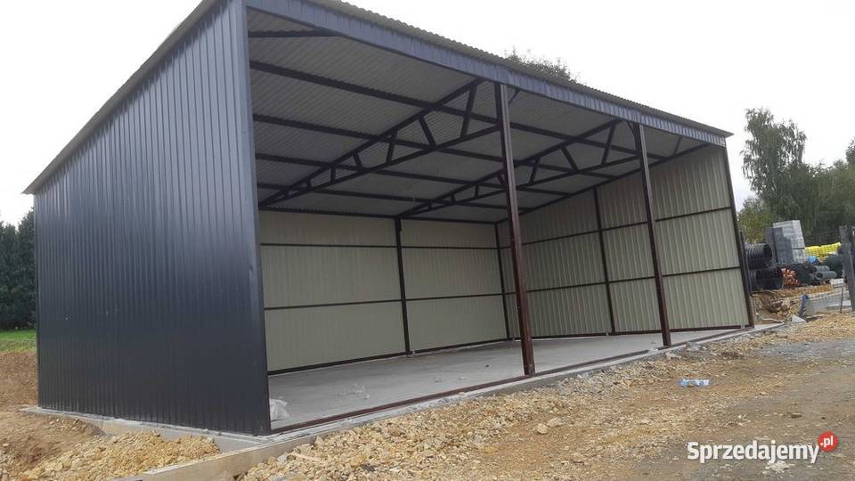 Duży Garaż Blaszany 10x8m ROMSTAL Nieruchomości Chełm