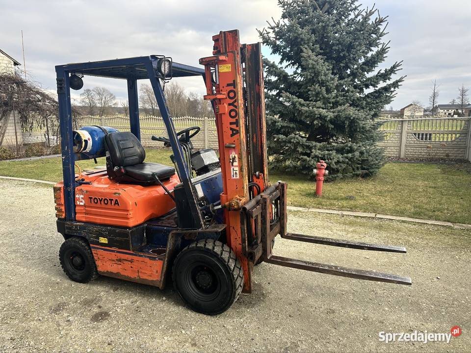 Wózek widłowy Toyota 14t 33m manual lpg duplex