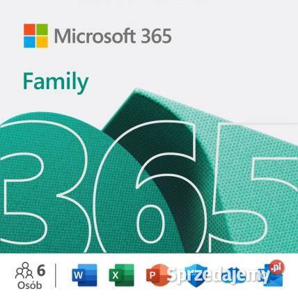 Microsoft 365 Family BOX 12 miesięcy 1 EU lubuskie Słubice