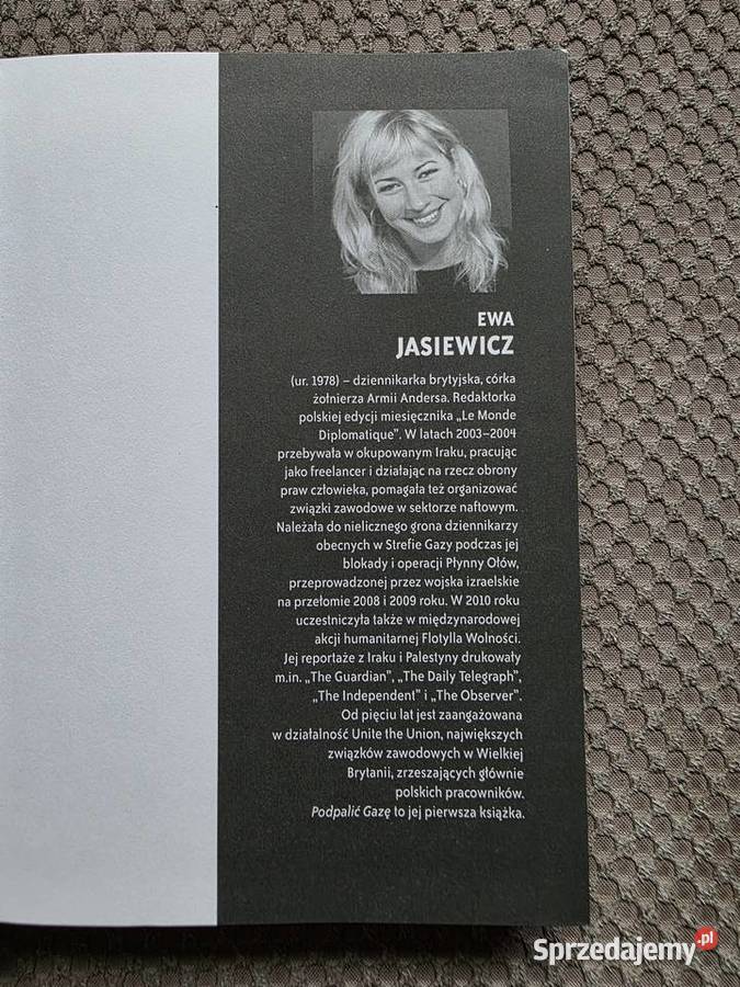 Podpalić Gazę Ewa Jasiewicz sprzedam