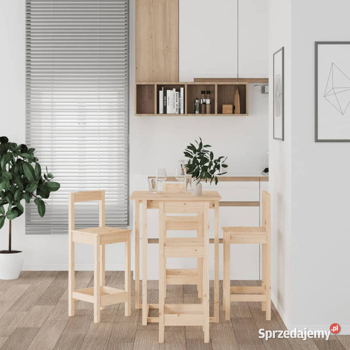 5cz zestaw mebli barowych lite drewno sosnowe sprzedam