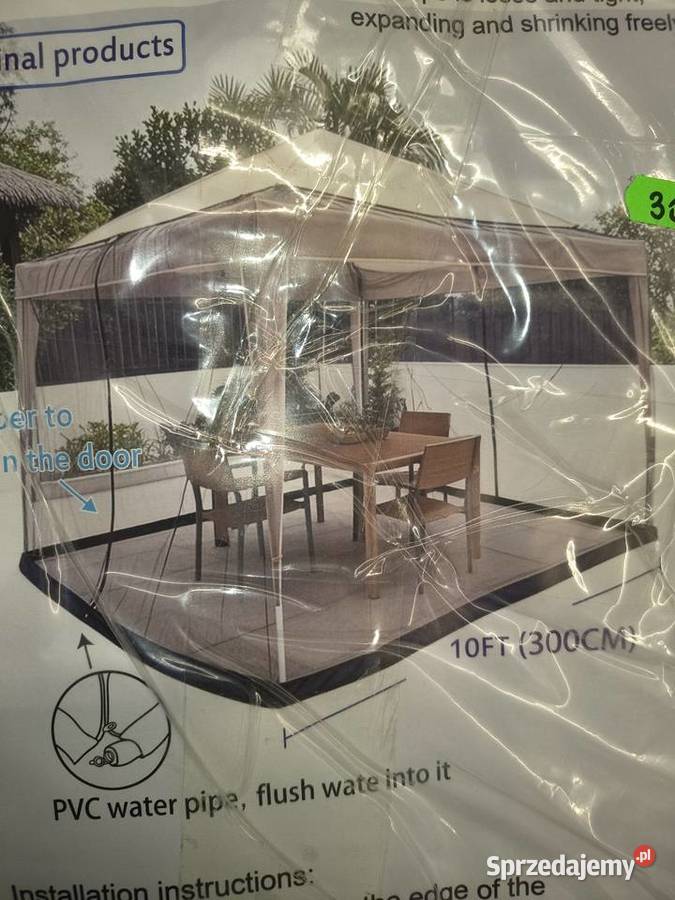 Moskitiera na pawilon ogrodowy 3x3m 10FT NOWA Dąbrowa Górnicza