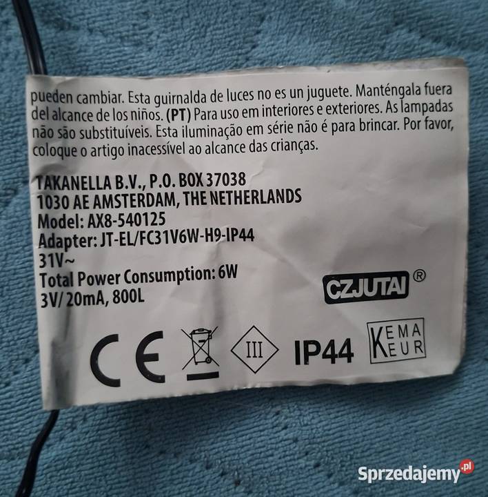 Lampki choinkowe 800 LED zewnętrzne i wewnętrzne Boże Narodzenie mazowieckie