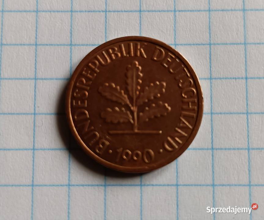 2 FENIGI 2 PFENNIG 1990 F NIEMCY lubelskie Piszczac sprzedam