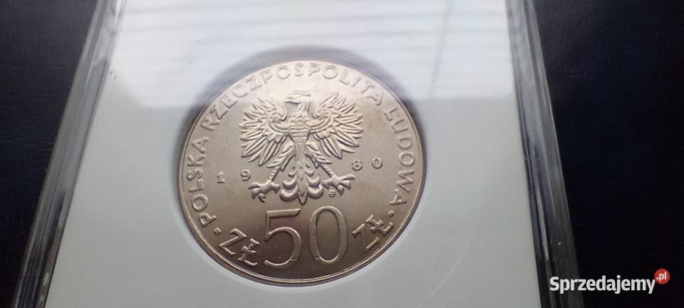 Stare monety 50 złotych 1980 Chrobry grading Lesko