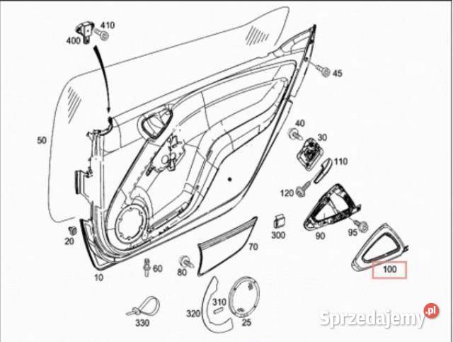 RĄCZKA MOCOWANIE DRZWI LEWY SMART FORTWO