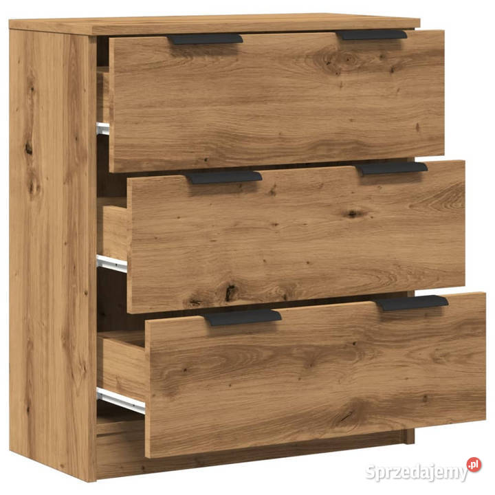 Komoda dąb artisan 60x30x70 materiał